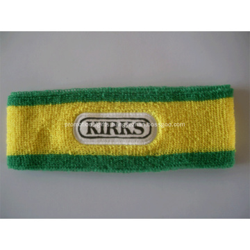 Promotional Embroidered Logo Cotton Terry Sport Headband